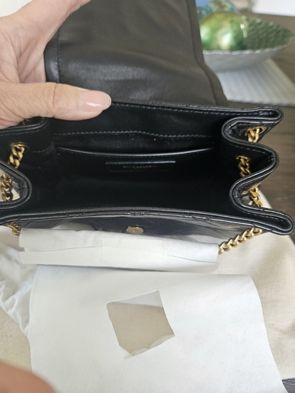 ***SOLD***Saint Laurent Black Mini Nolita Bag NWT - Picture 4 of 7